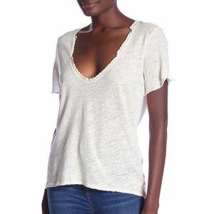 We the Free Saturday Linen T-Shirt BNWT Sz Med